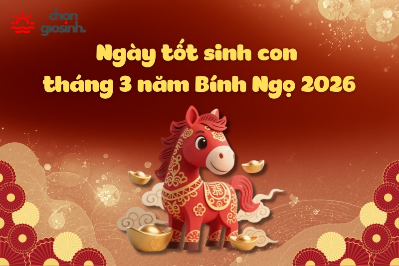 Chọn ngày tốt sinh con tháng 3 hợp tuổi bố mẹ