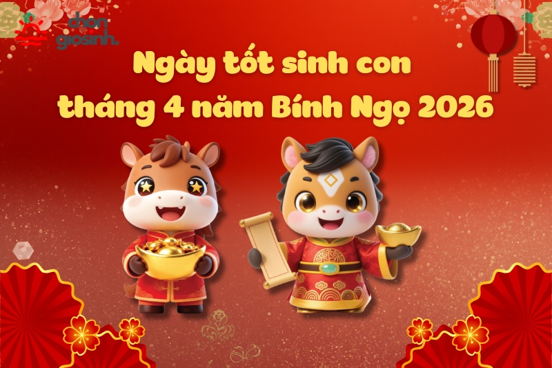 Ngày tốt sinh con tháng 4 hợp mệnh cha mẹ