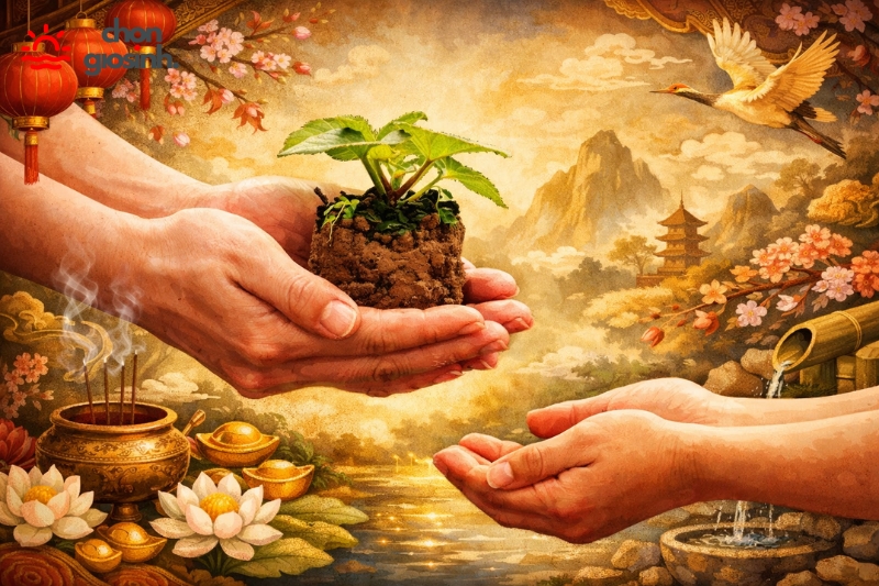 Làm việc thiện tích đức