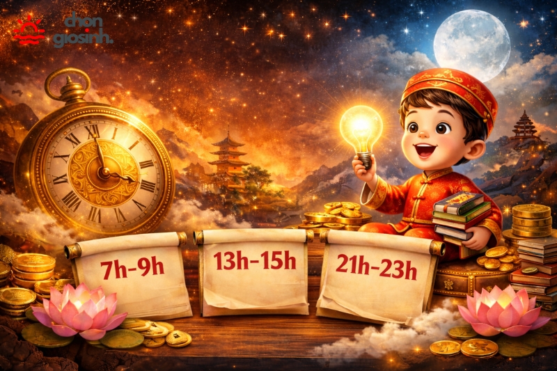Khung giờ "Vàng" giúp con thông minh, giàu sang